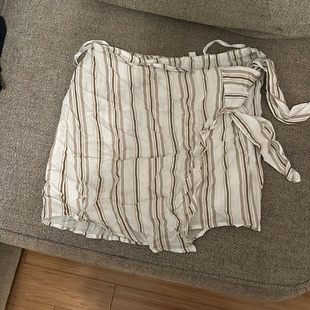 Small cotton candy wrap skirt